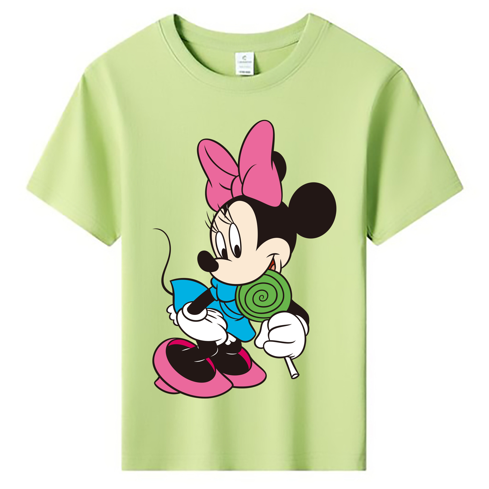 ミッキーマウス Mickey Mouse 綿100％キッズTシャツ（フロントプリント）